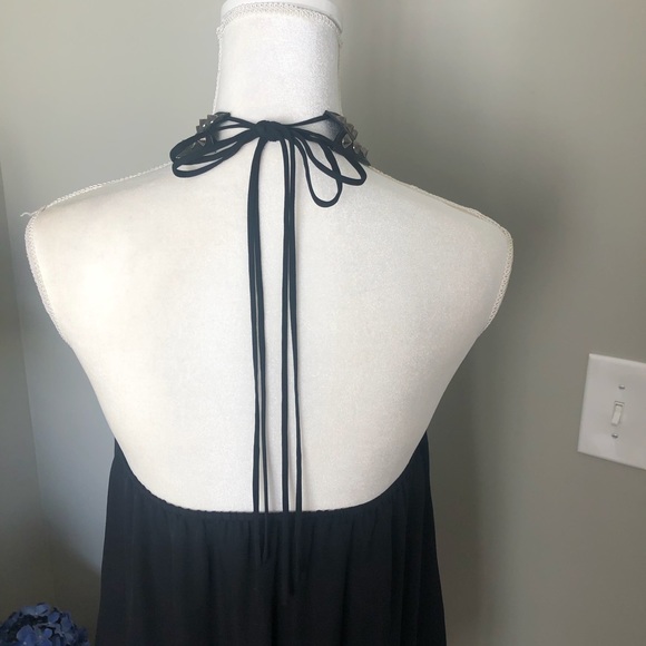 Haute Hippe 100% silk black halter - Picture 7 of 13